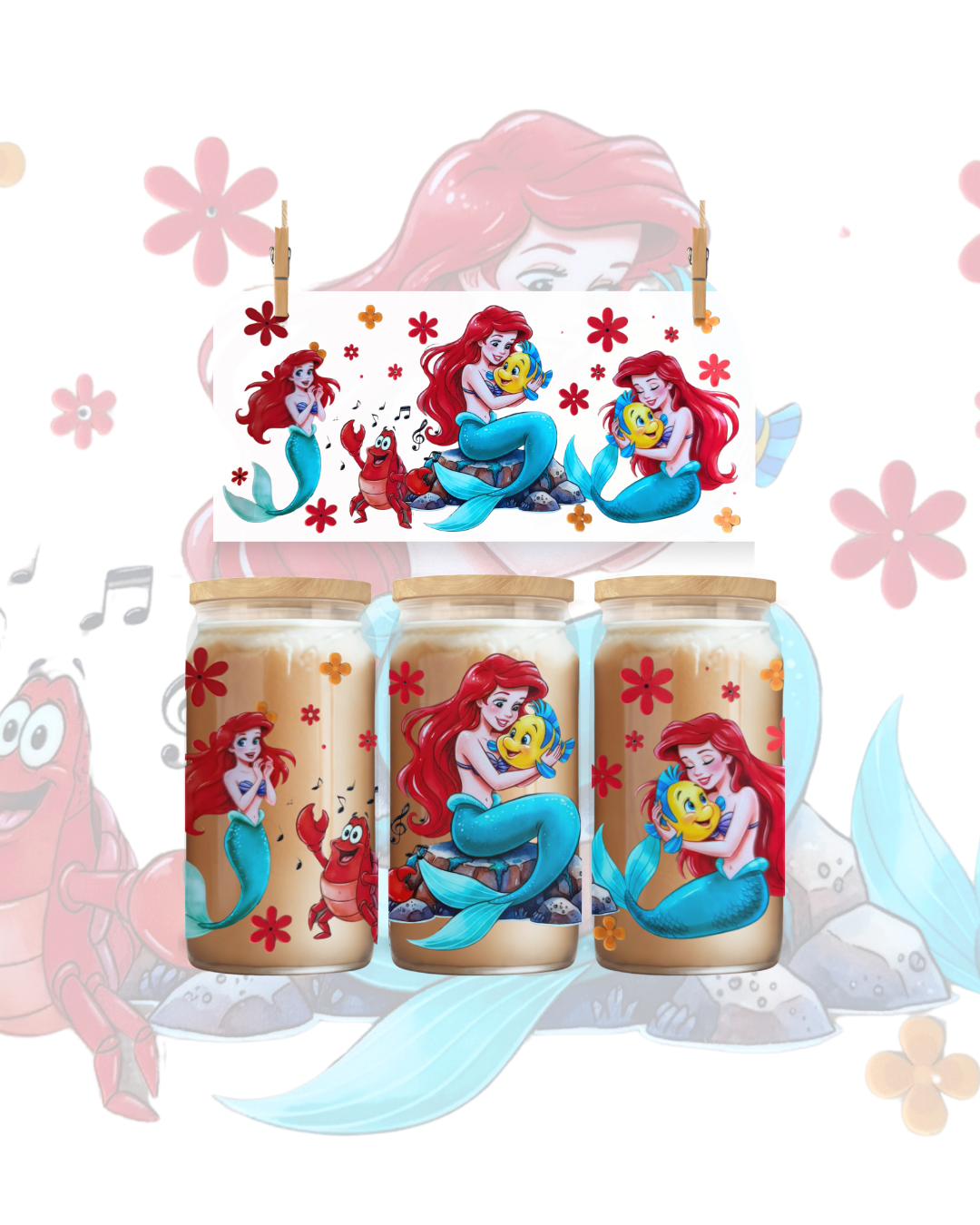 🩵 Under the Sea Dreams UV DTF Cup Wrap – 16oz