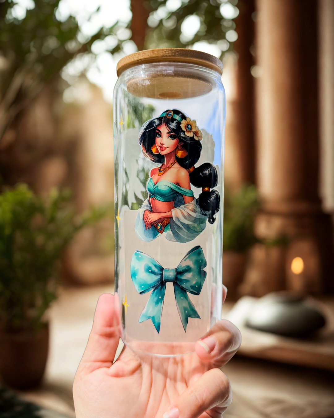 Jasmin – Clear Glass Can 20oz tall cup