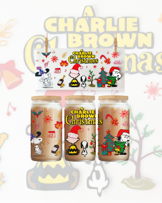 Charlie Christmas Cheer Wrap – 16oz UVDTF Cup Wrap
