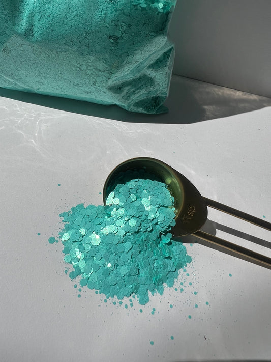 Aqua Pop – Neon Chunky Glitter