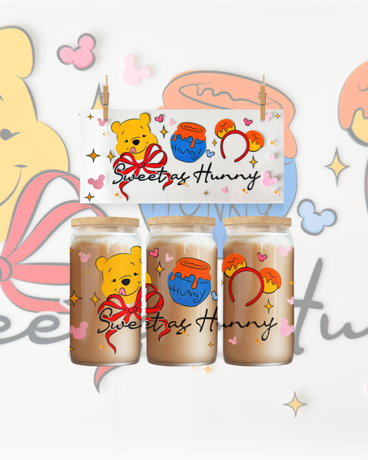 Sweet as Honey Bear – UV DTF 16oz Cup Wrap