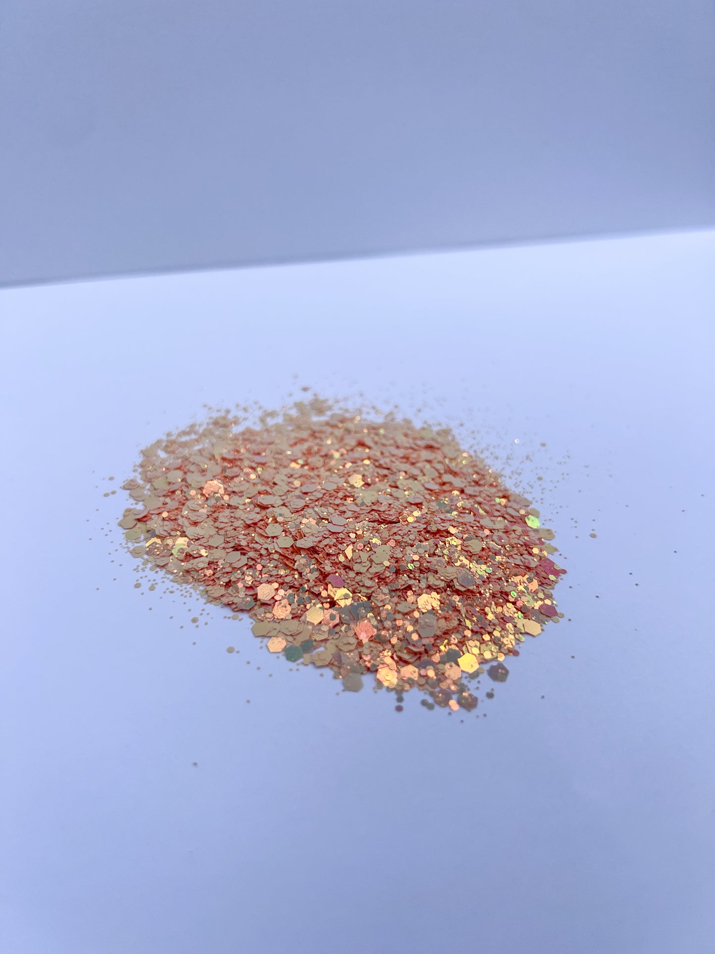 Golden Peach Fizz – Iridescent Chunky Glitter Mix