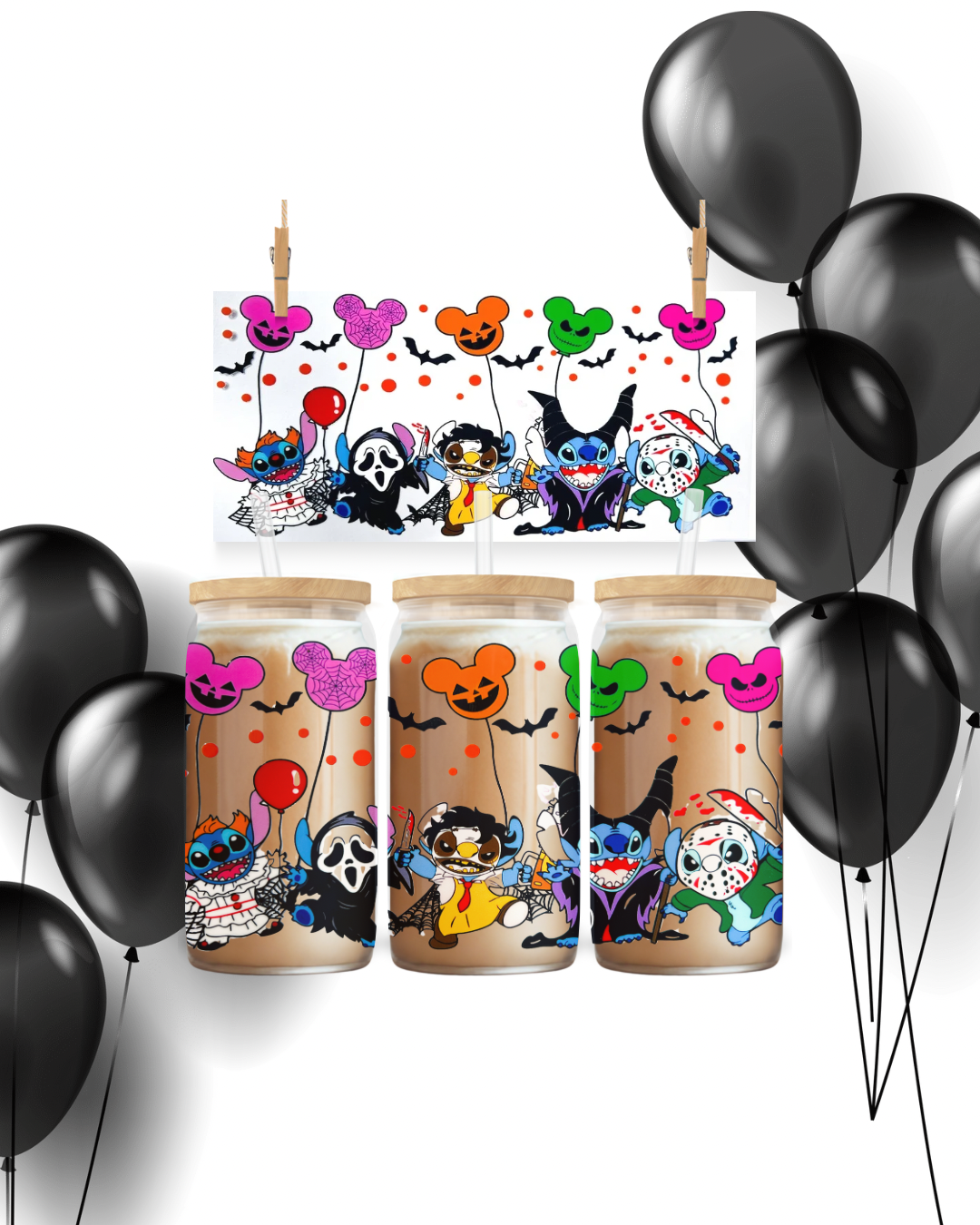 Monster Mash UV DTF Wrap – To Suit 16oz Tumbler