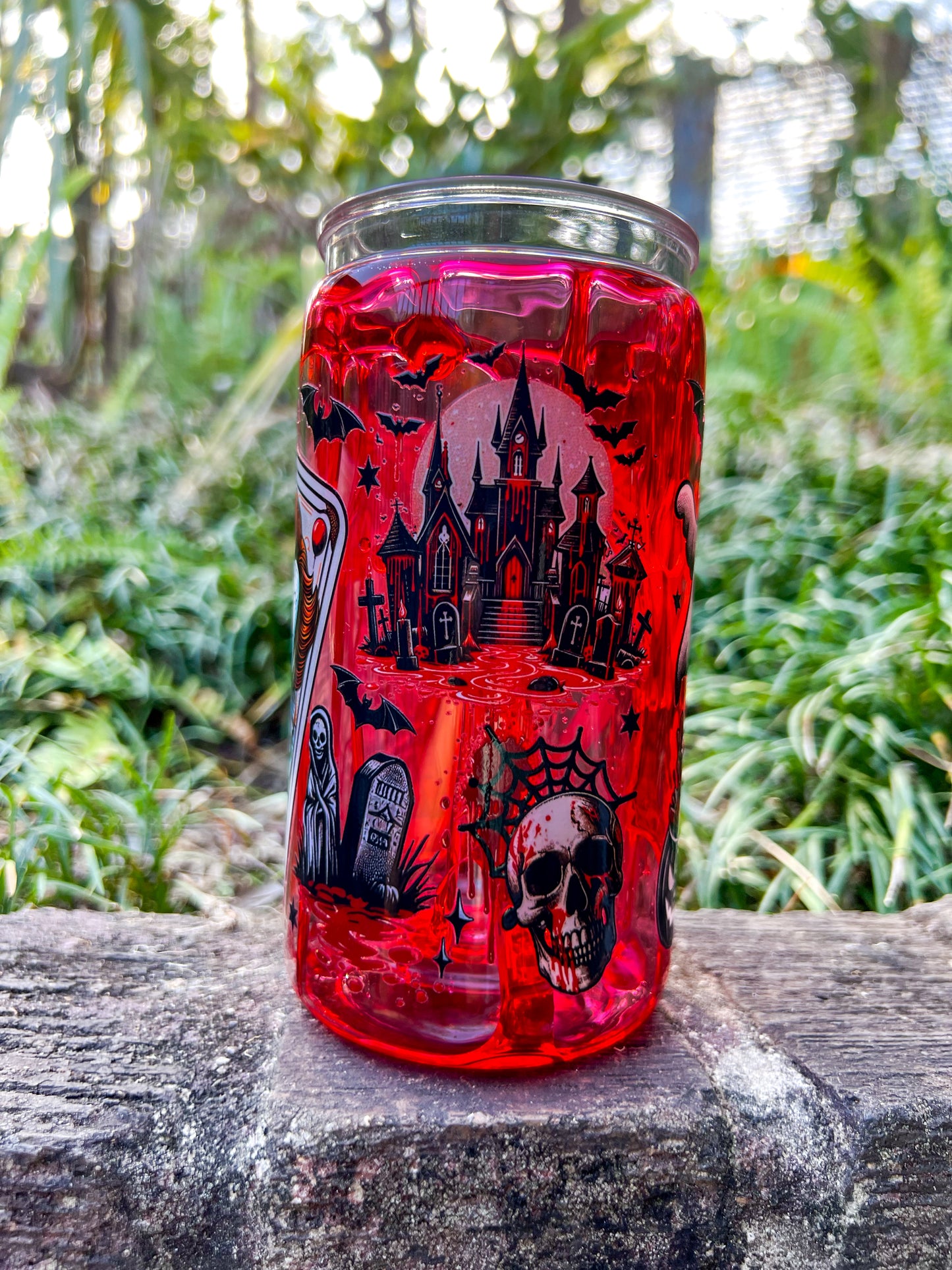 Blood Drip Cup – Spooky Horror 16oz Acrylic  Tumbler