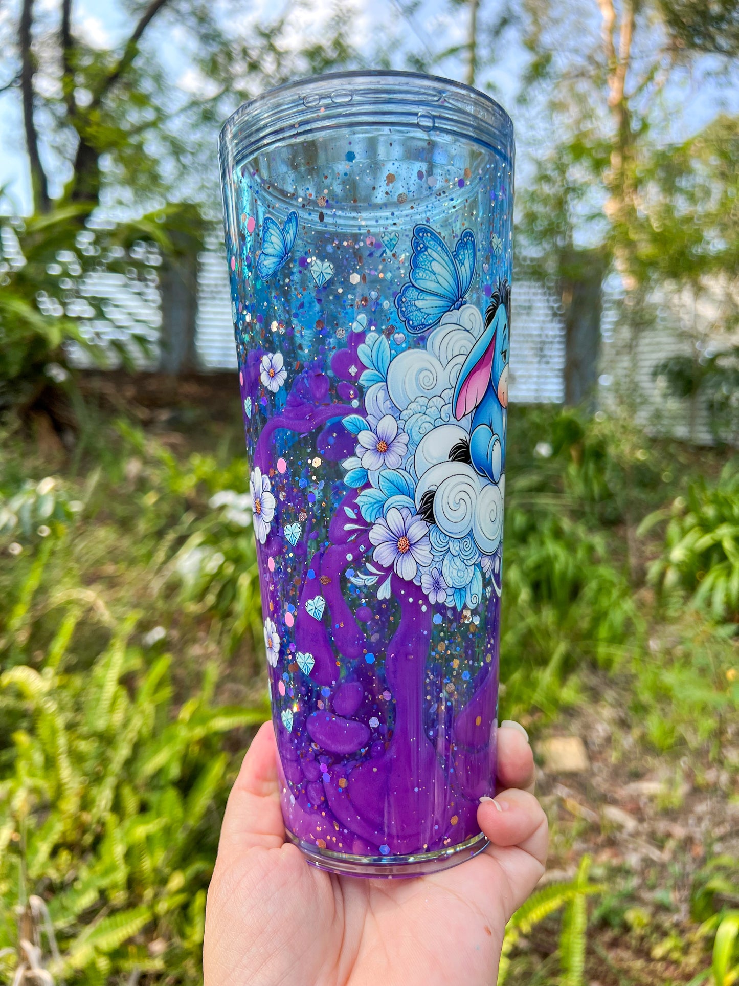 Dreamy Drizzle in the Clouds Lava Drip Tumbler 24oz