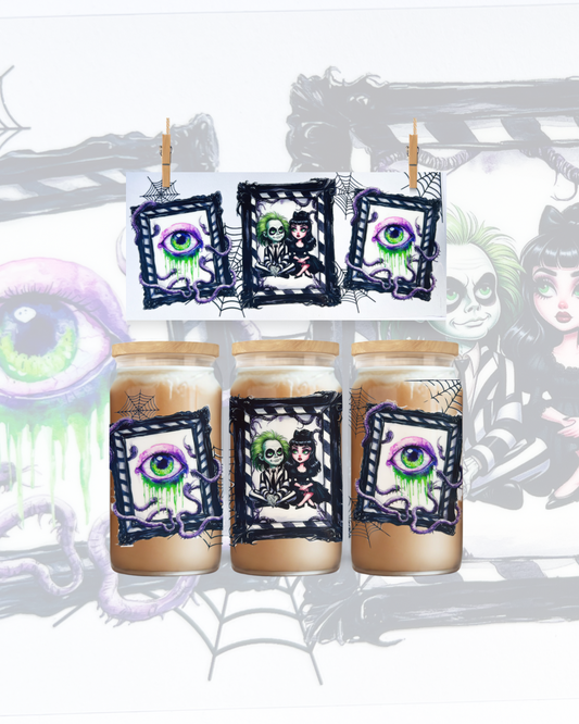💜 Bettlejuice Gothic Frames 16oz UVDTF Wrap