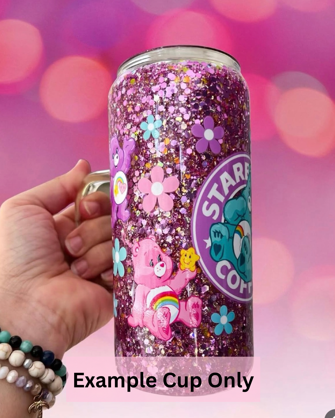 Cute sky Bears UV DTF 16oz CUP WRAP