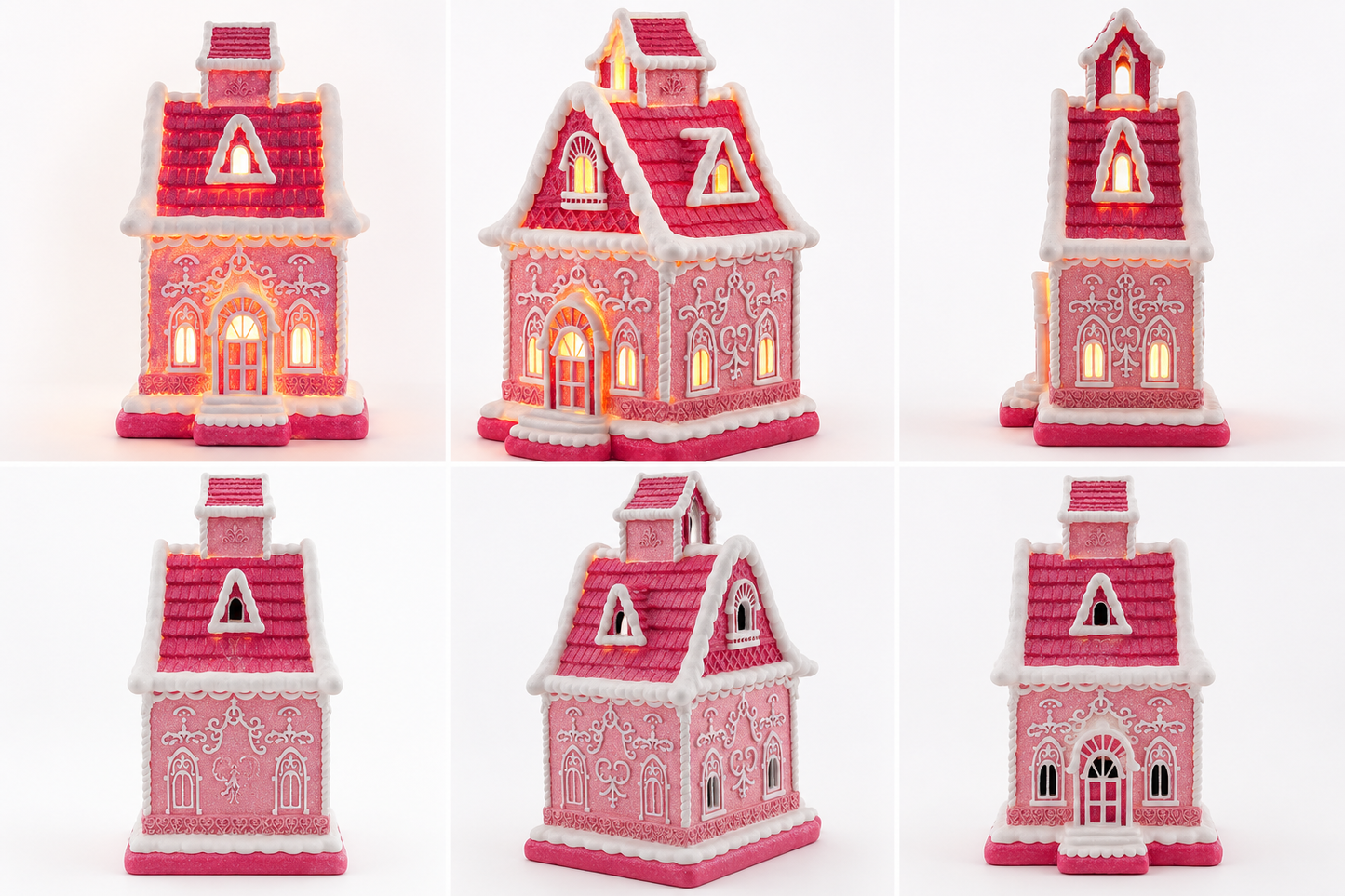 Sugarplum Manor™
Magical Light-Up Pink Christmas House