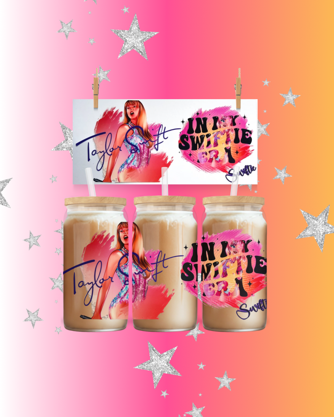In My Swiftie Era Glass Can Wrap | Taylor Inspired Cup Wrap for 16oz