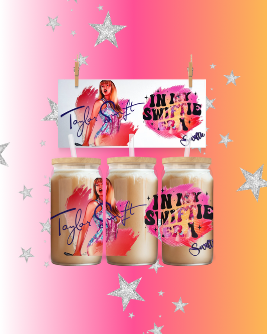 In My Swiftie Era Glass Can Wrap | Taylor Inspired Cup Wrap for 16oz