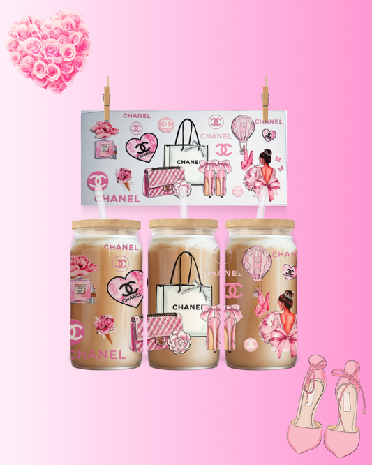 🌸 Parisian Pink Luxury 16oz UVDTF Wrap