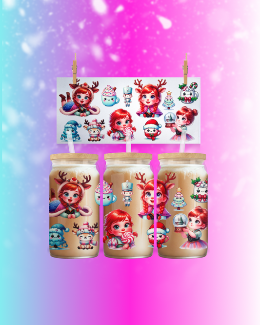 ❄️ Little Snow Girl - UV DTF CUP WRAP
