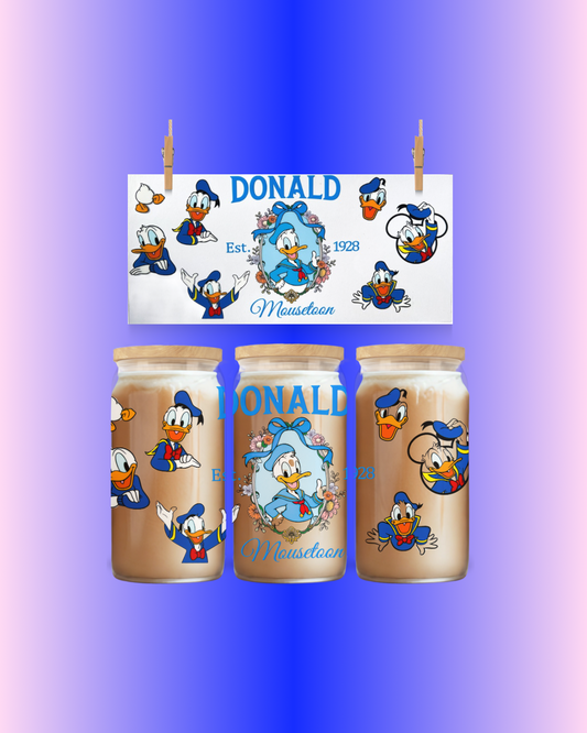 Sailer Duck Cup Wrap – Classic Cartoon Design for 16oz Tumblers – Vintage Disney-Inspired Cup Wrap